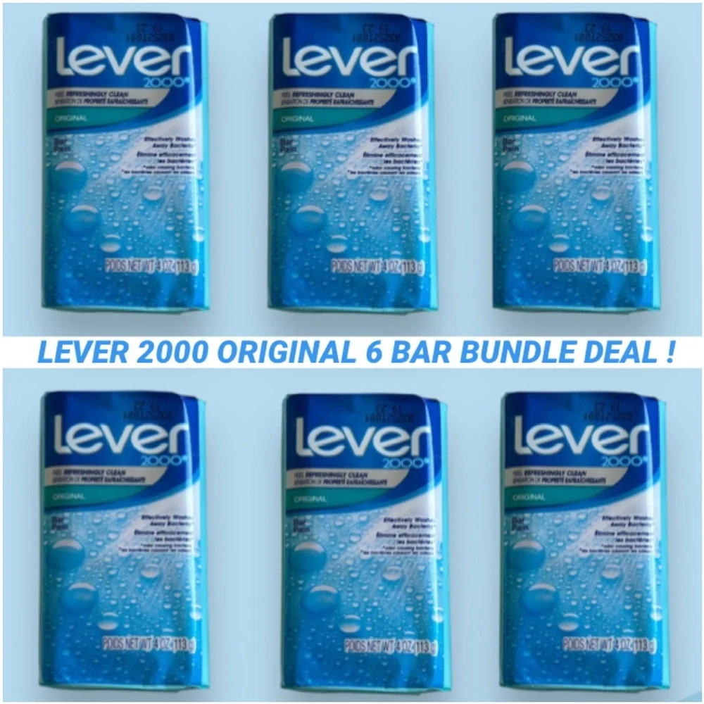 Lever 2000 Original Bar Soap Bundle Lot 6 Pack 4 oz each NEW Blue White Package
